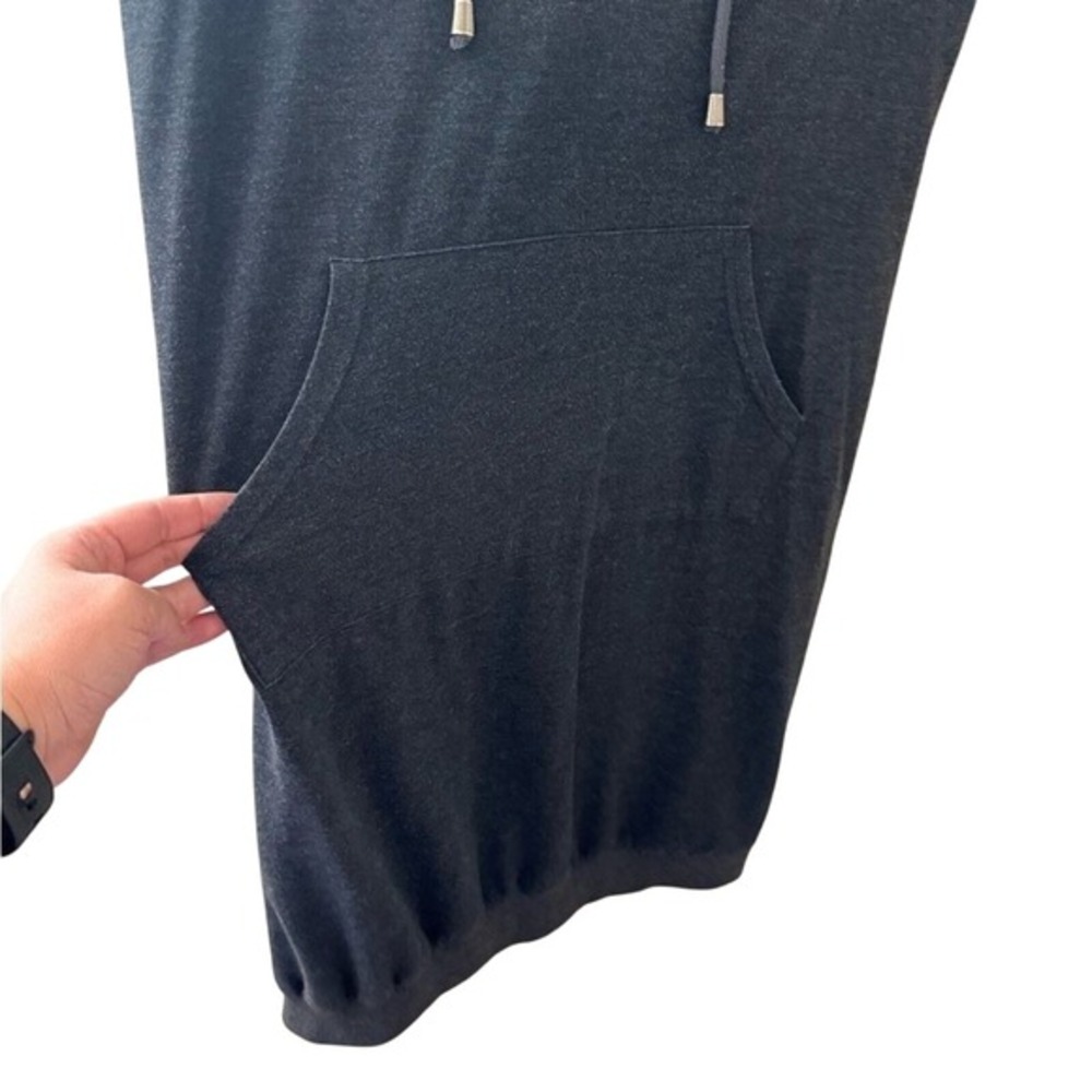 Missky Dark Gray Hoodie Sweatshirt‎ Dress Women's Large Casual Pullover - Picture 3 of 5